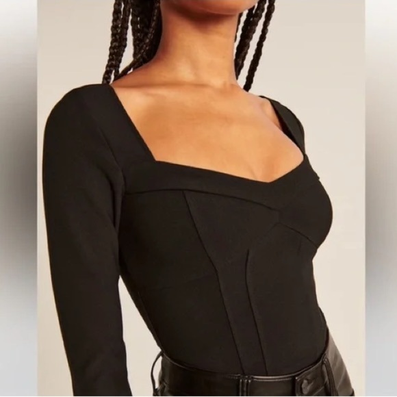 Abercrombie & Fitch Tops - Abercrombie & Fitch Corset Long Sleeve Top, size medium.
